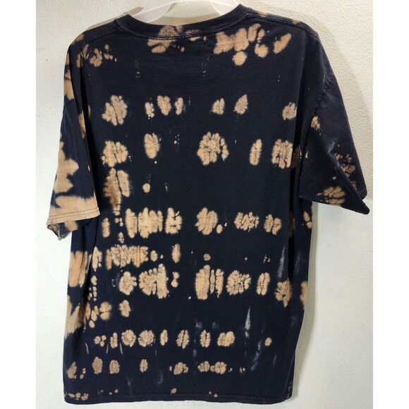 Justice League Mens Batman Black Tan Tie Dyed TShirt Size Large Tee - Picture 6 of 7